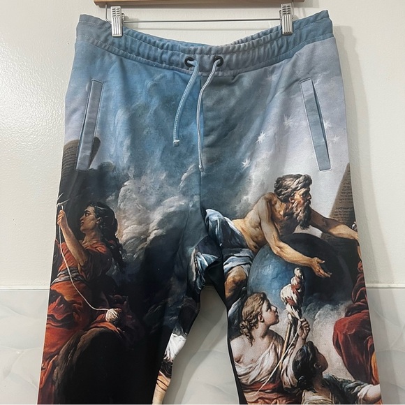 Left Point Loose Fit Pants XL Streetwear Classic Art Painting Skater Avant Garde - Picture 5 of 14